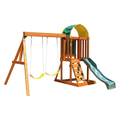 big backyard kidkraft andorra cedar wood swing set