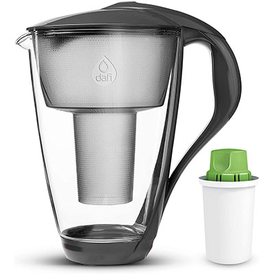 dafi alkaline up crystal glass water pitcher