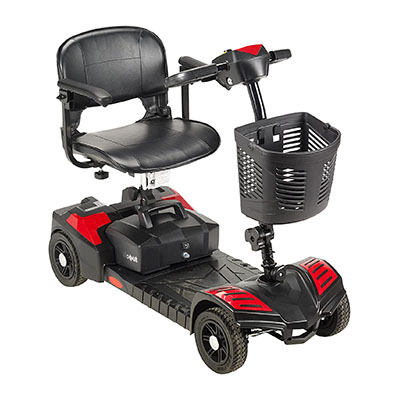 drive medical spitfire scout 4 compact travel scooter