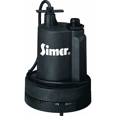 simer 2305 04 geyser ii 1:4 hp submersible utility pump