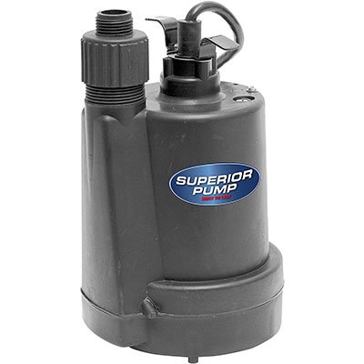 superior pump 91250 1:4 hp thermoplastic utility pump
